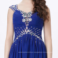 Grace Karin Sexy mujeres sin mangas de espalda larga gasa elegante vestido de noche azul formal formal CL6189